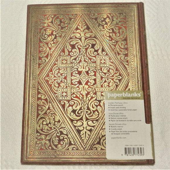 Paperblanks Golden Pathway  Hardcover Journal 7x9 - Picture 2 of 3